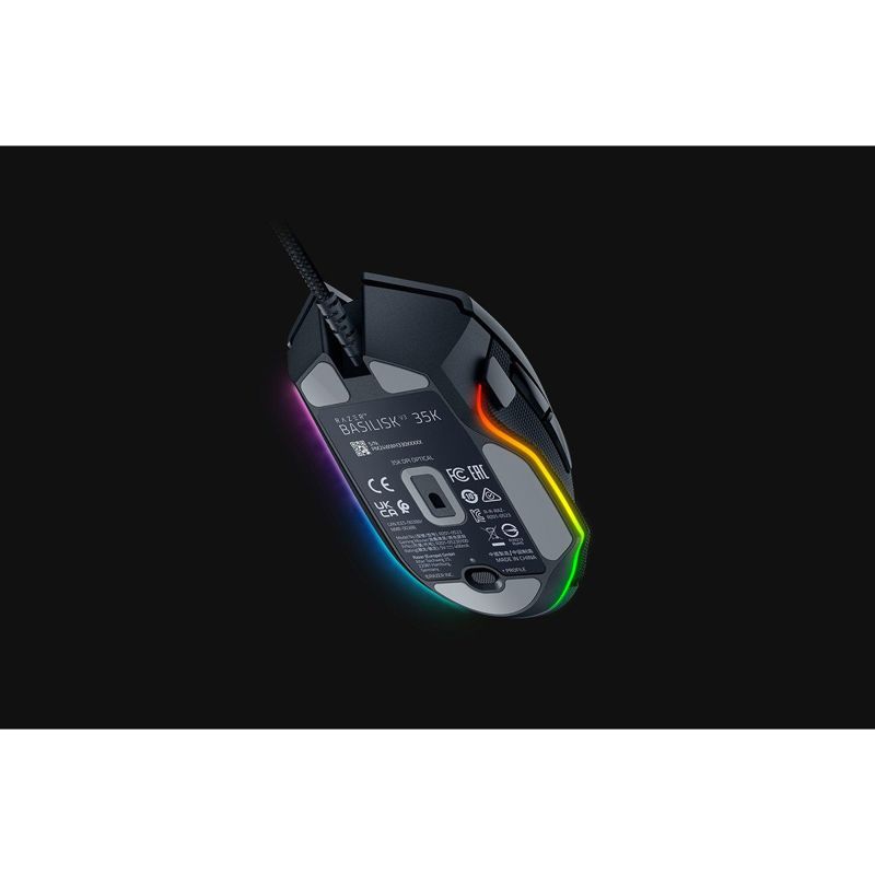 Мышь Razer Basilisk V3 35K, проводное подключение, USB-C, 35000 dpi, чёрный, подсветка, фото 9
