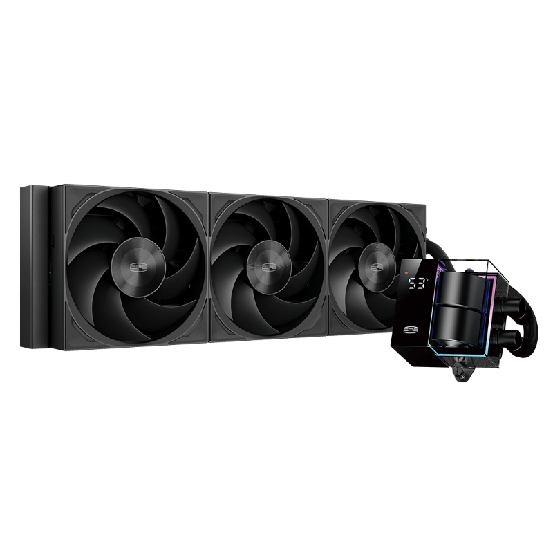 Система жидкостного охлаждения PcCooler DS360 Pro Digital BK, вентилятор 120 мм, шум 34.3 дБА, AM5, фото 2