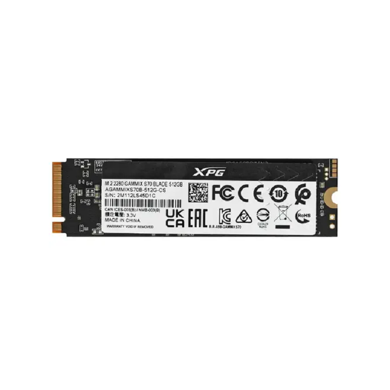 Твердотельный накопитель ADATA SSD GAMMIX S70 BLADE, 512 ГБ, 3D TLC, чтение 7400 МБ/с, 370 ТБ, фото 5