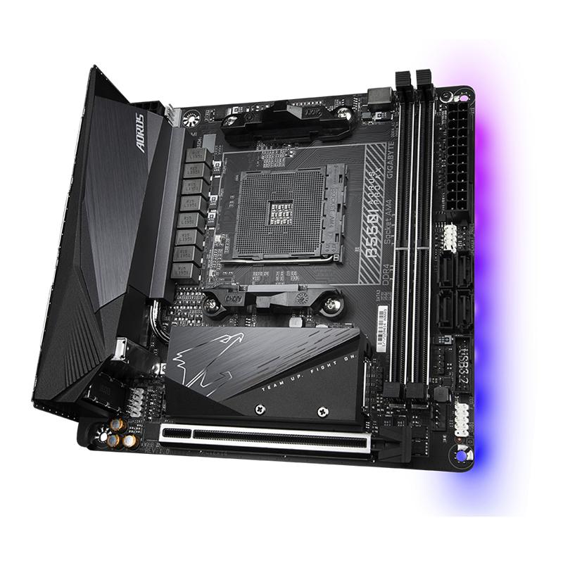 Материнская плата Gigabyte B550I AORUS PRO AX, AM4, AMD B550, Mini-ITX, DDR4, фото 3