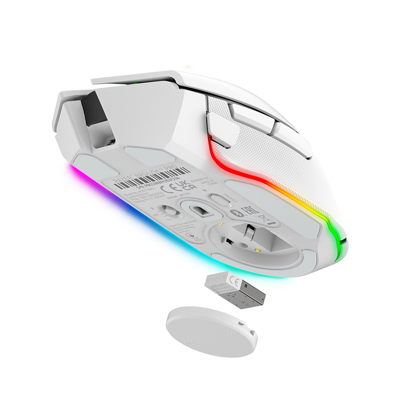 Мышь Razer Basilisk V3 Pro, беспроводное подключение, USB-A, 30000 dpi, белый, подсветка, фото 6