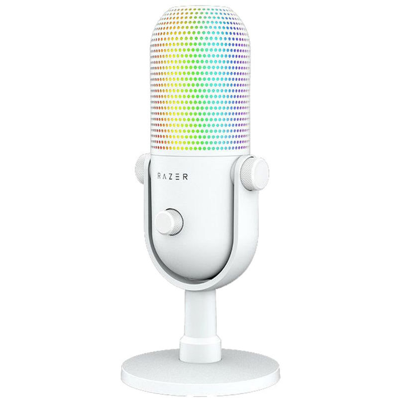 Микрофон Razer Seiren V3 Chroma, проводное подключение, USB Type-A, настольный, White, фото 2