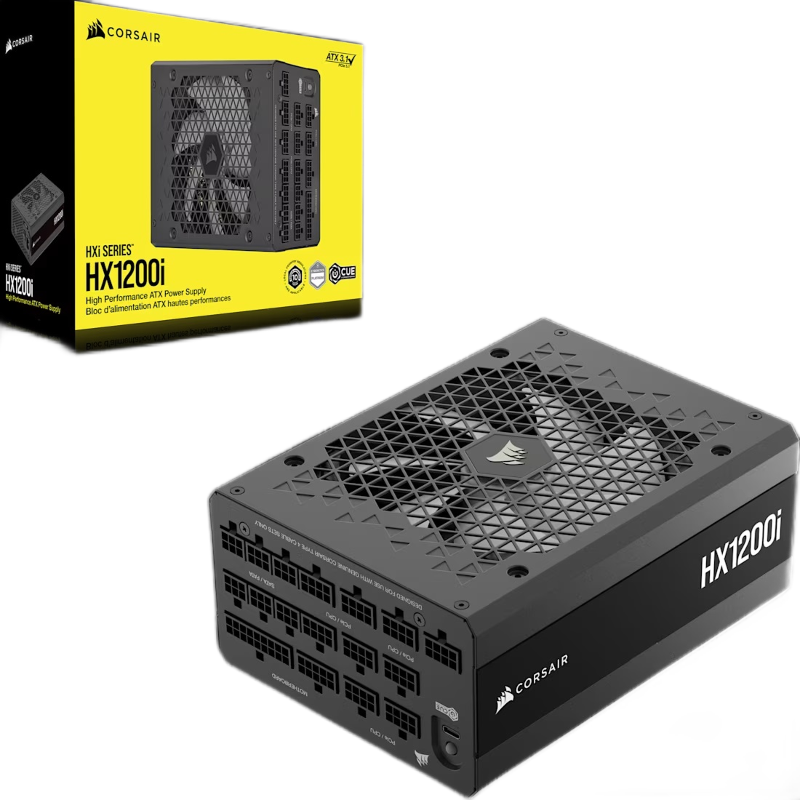 Блок питания Corsair HX1200i Ultra-Low Noise, 1200 Вт, 80 PLUS Platinum, ATX, активный PFC, фото 2