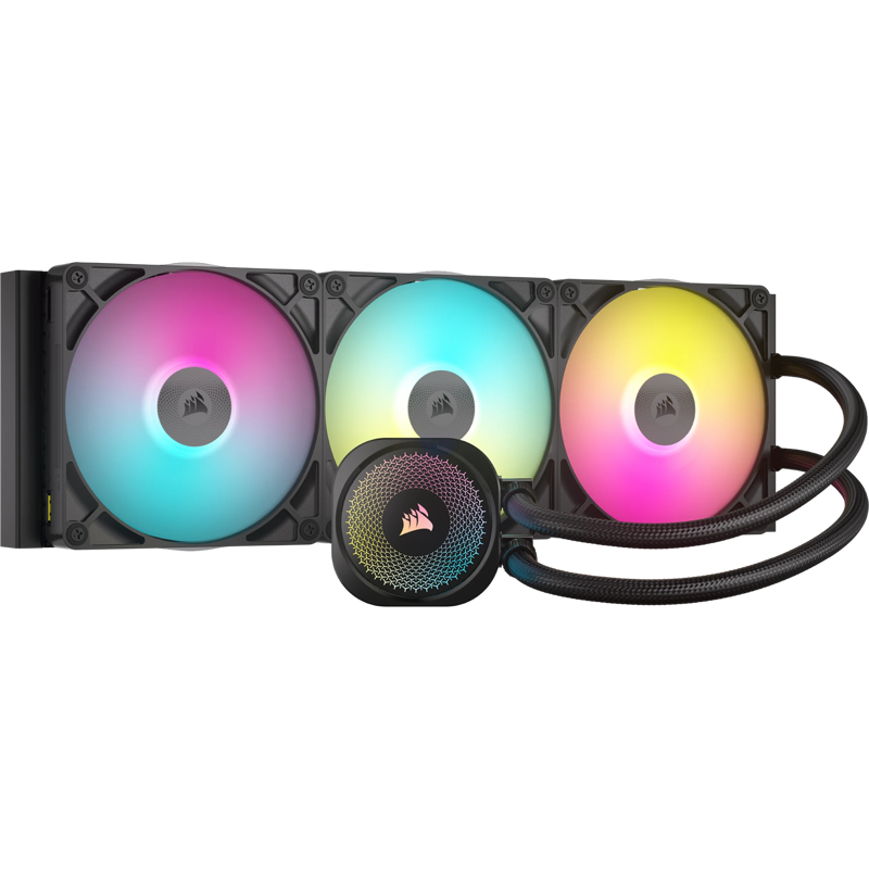 Система жидкостного охлаждения Corsair iCUE LINK TITAN 420 RX RGB, вентилятор 140 мм, шум 36 дБА, AM5