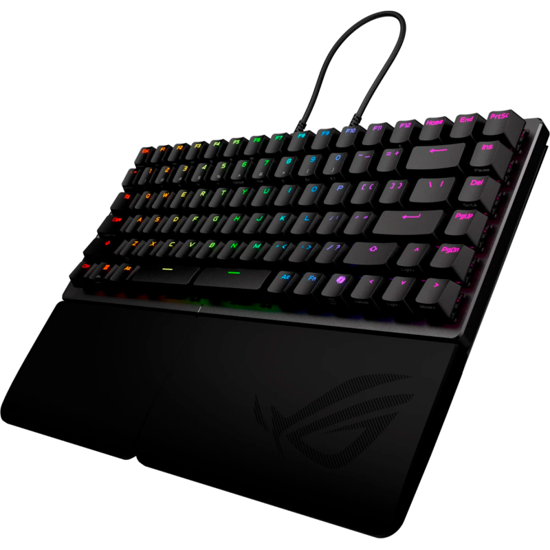 Клавиатура ASUS M703 ROG FALCATA, USB-A, Bluetooth, радиоканал, чёрный, раскладка RU/US, подсветка, фото 2
