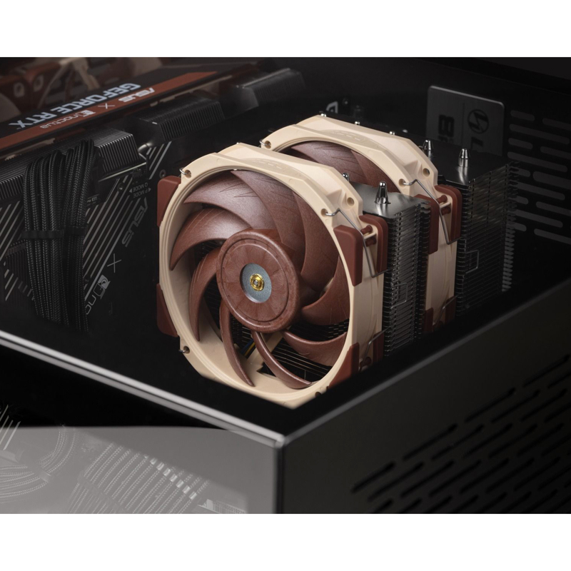 Корпусной вентилятор Noctua Cooler NF-A12x25r PWM, вентилятор 120 мм, 2000 об/мин, бежевый, шум 22.6 дБА, фото 7