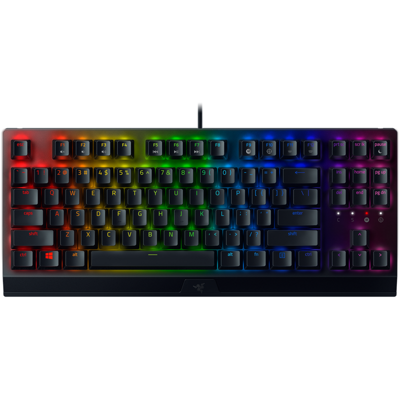 Клавиатура Razer Blackwidow V3, проводное подключение, USB-A, механические, чёрный, подсветка