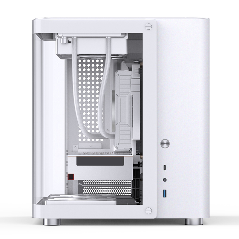 Корпус для ПК Jonsbo TK-1, Midi Tower, белый, под mATX, Mini-ITX, материал закалённое стекло, металл, фото 11