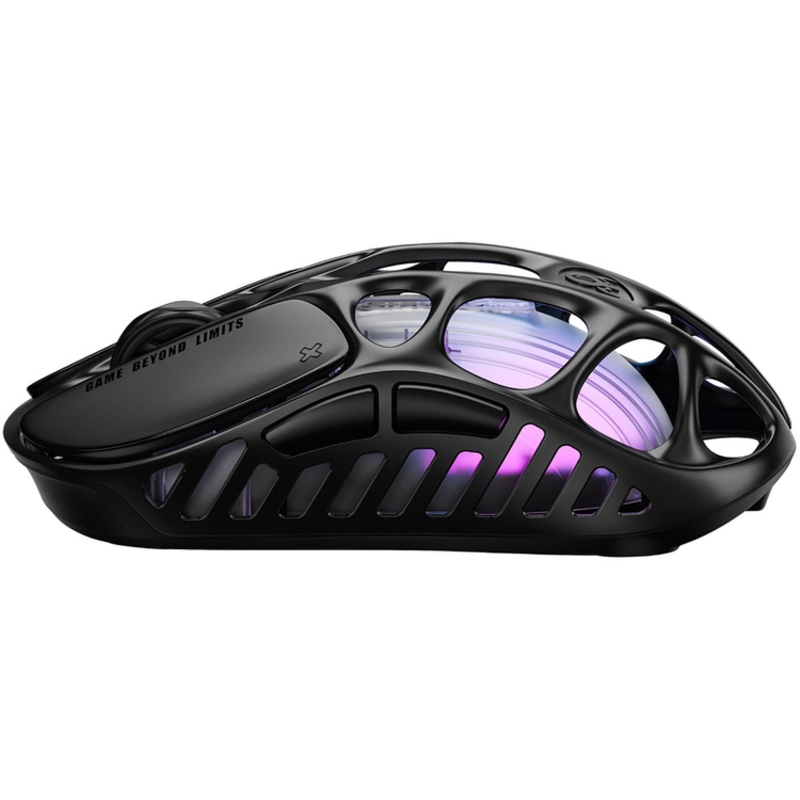 Мышь Gravastar Mercury X, USB-C, Bluetooth, радиоканал, 32000 dpi, чёрный, подсветка, фото 4