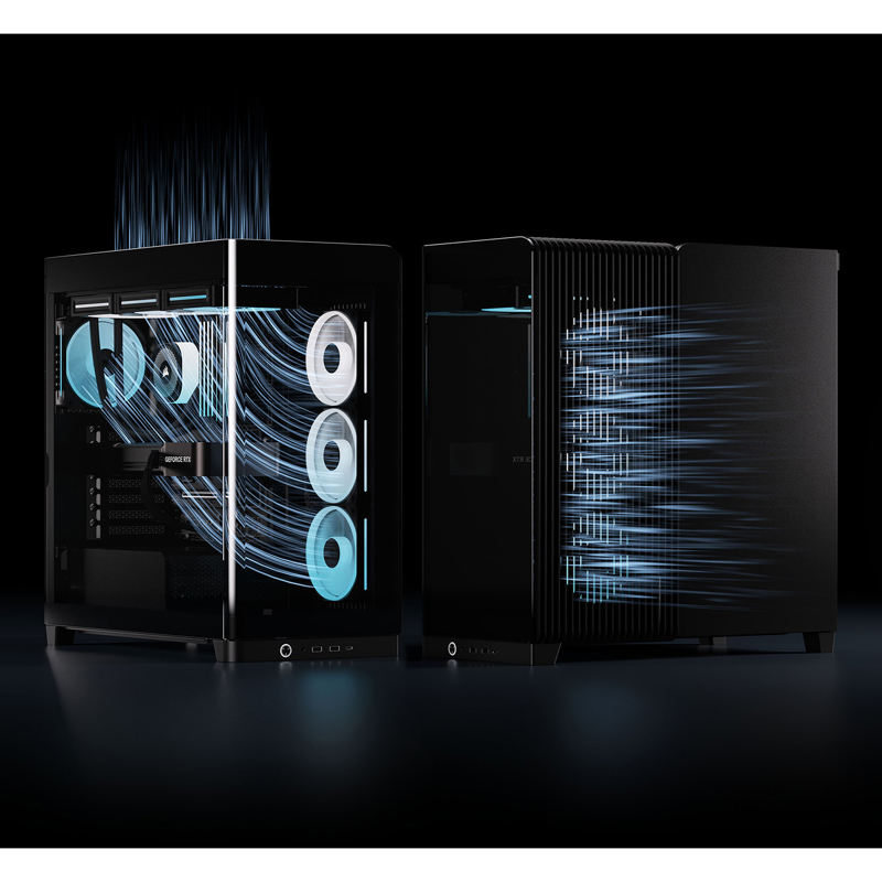 Корпус для ПК Corsair Frame 4500X LX-R RGB iCUE LINK, Midi Tower, чёрный, под ATX, E-ATX, mATX, Mini-ITX, фото 7
