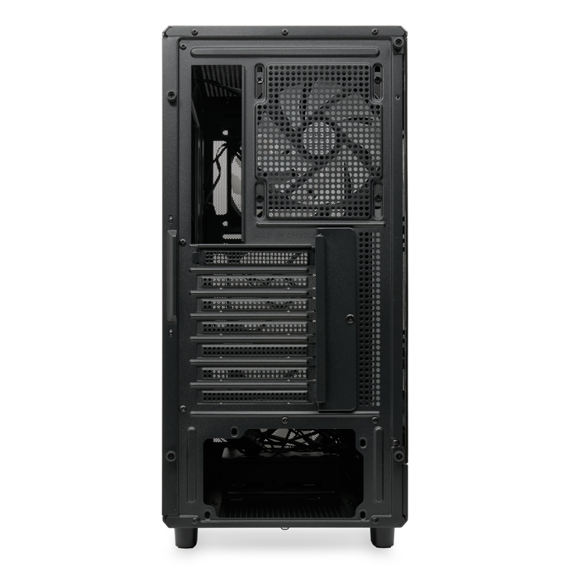 Корпус для ПК Hspd M510, Midi Tower, чёрный, под ATX, mATX, mITX, материал закалённое стекло, сталь, фото 5