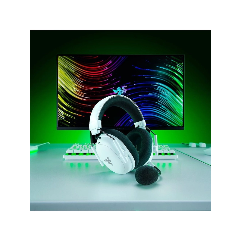 Гарнитура Razer BlackShark V3 Pro, Bluetooth 5.3, Mini-jack, полноразмерные, белый, для геймеров, фото 10