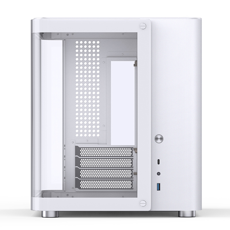 Корпус для ПК Jonsbo TK-1, Midi Tower, белый, под mATX, Mini-ITX, материал закалённое стекло, металл, фото 5