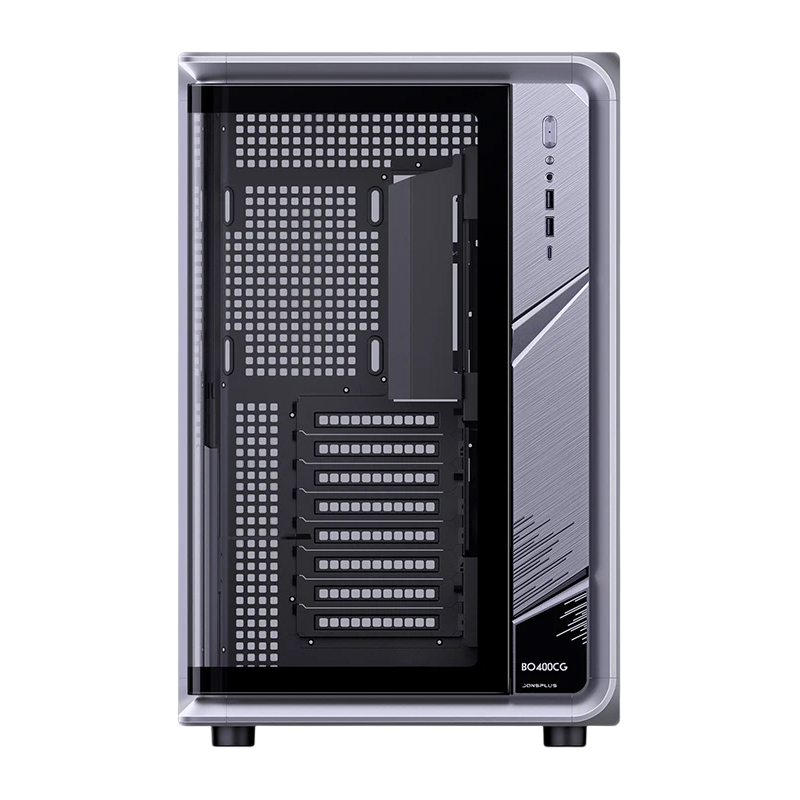 Корпус для ПК Jonsbo BO400CG, Midi Tower, серый, под ATX, mATX, mITX, материал закалённое стекло, сталь, фото 4
