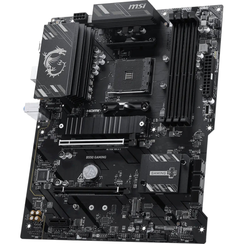 Материнская плата MSI B550, AM4, AMD B550, ATX, DDR4, DIMM, фото 2
