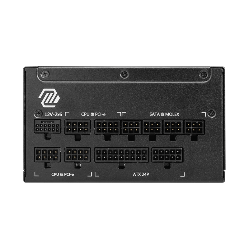 Блок питания MSI MAG A1250GL PCIE5, 1250 Вт, 80 PLUS Gold, ATX, вентилятор 135x135 мм, фото 3