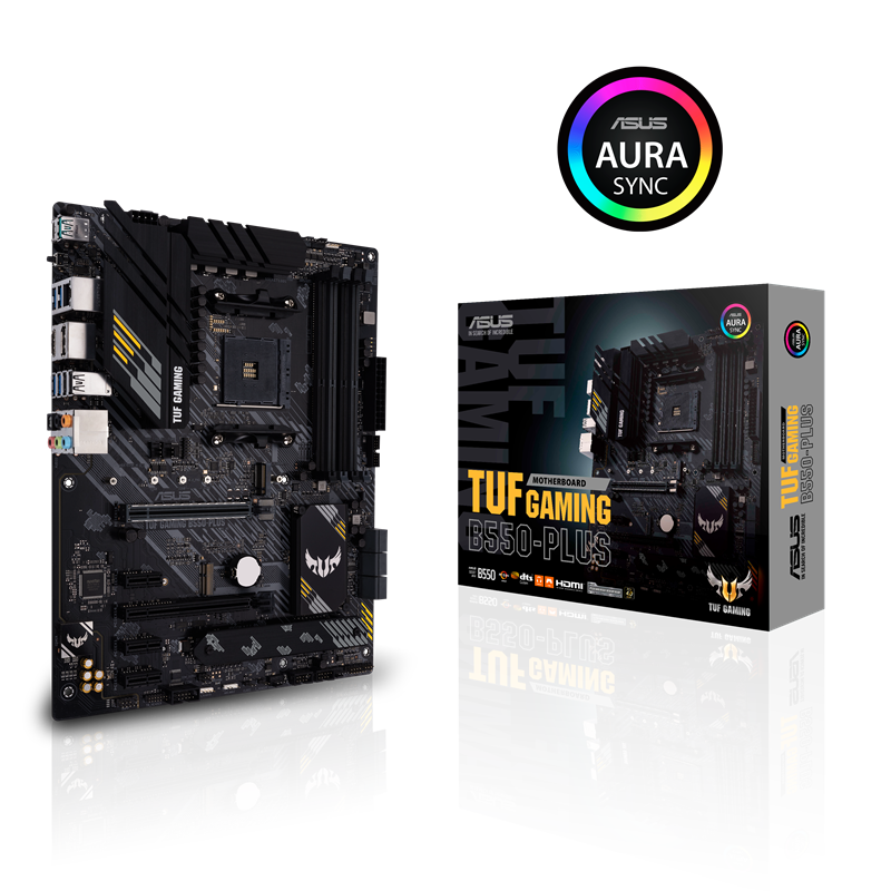 Материнская плата ASUS TUF B550-PLUS, AM4, AMD B550, ATX, DDR4