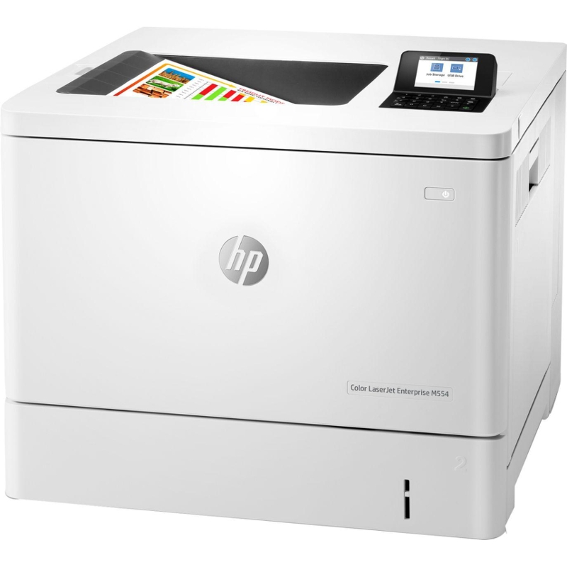 Принтер лазерный HP Color LaserJet Enterprise M554dn, A4, 33 стр./мин, двусторонняя печать, USB, Ethernet, фото 2