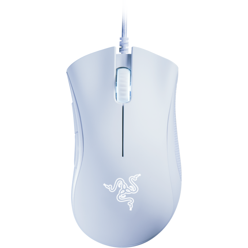 Мышь Razer DeathAdder Essential, проводное подключение, USB-A, 6400 dpi, белый, подсветка