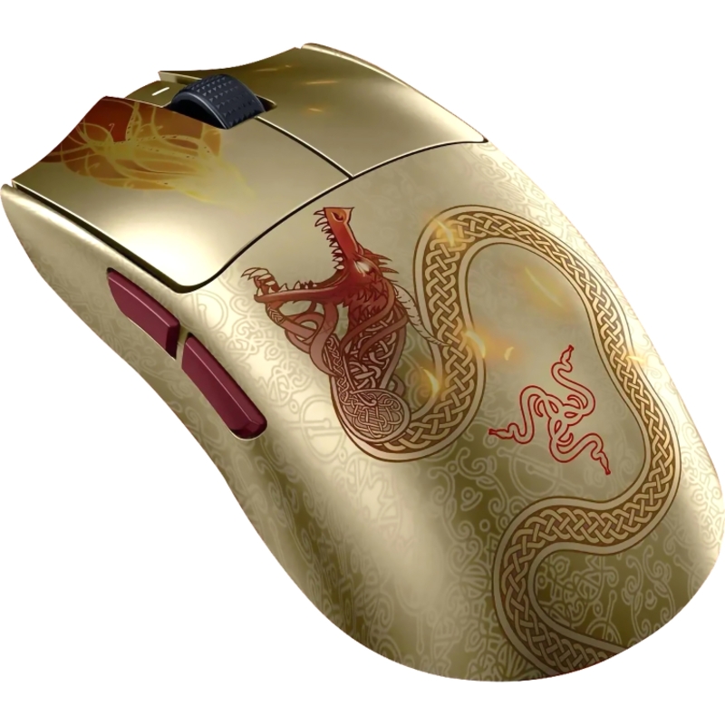 Мышь Razer Viper V3 Pro - Counter-Strike 2, USB-A, радиоканал, золотой, фото 3