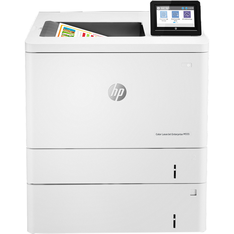 Принтер лазерный HP Color LaserJet Enterprise M555x, A4, цветная печать, двусторонняя печать, лоток 2300 листов
