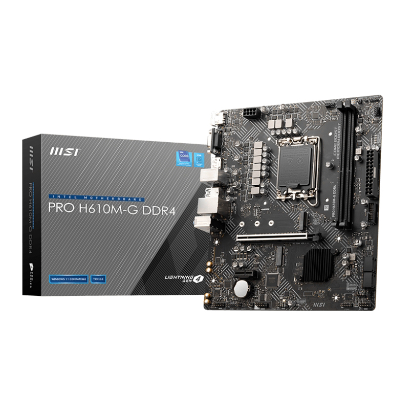 Материнская плата MSI INTEL H610 s1700, LGA1700, Micro-ATX, DDR5