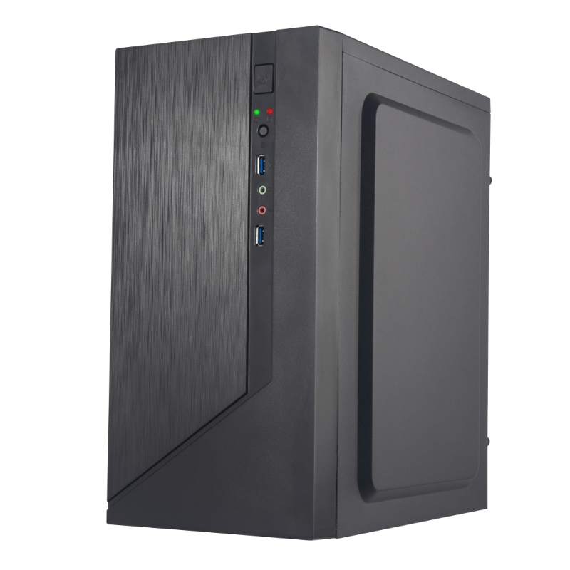 Корпус для ПК Foxline Forza mATX, Mini Tower, чёрный, под mATX, mITX, материал сталь, фото 3