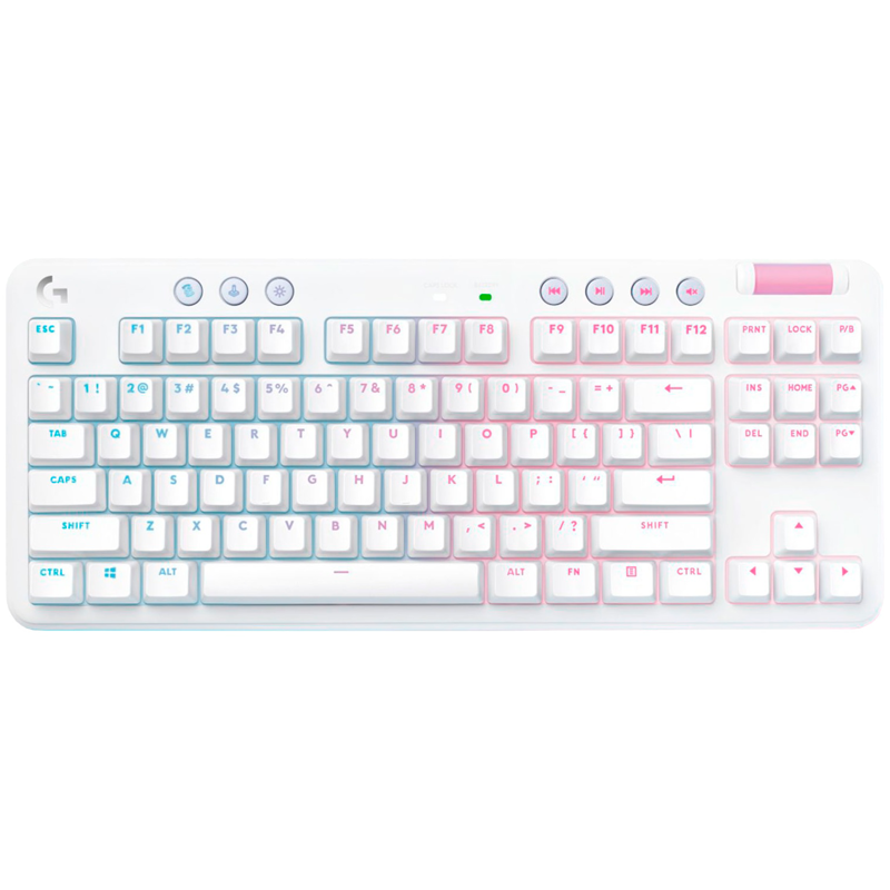 Клавиатура Logitech G715 TKL Tactile LIGHTSPEED RGB OFF, проводное подключение, USB-C, механические, белый