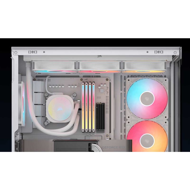 Корпус для ПК Corsair 3500X RS-R ARGB, Midi Tower, белый, под ATX, E-ATX, mATX, Mini-ITX, подсветка ARGB, фото 4