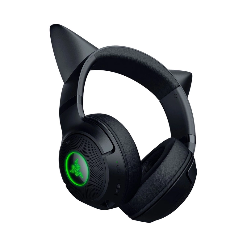 Гарнитура Razer Kraken Kitty V2 BT, Bluetooth 5.2, полноразмерные, зелёный, чёрный, для геймеров, фото 6