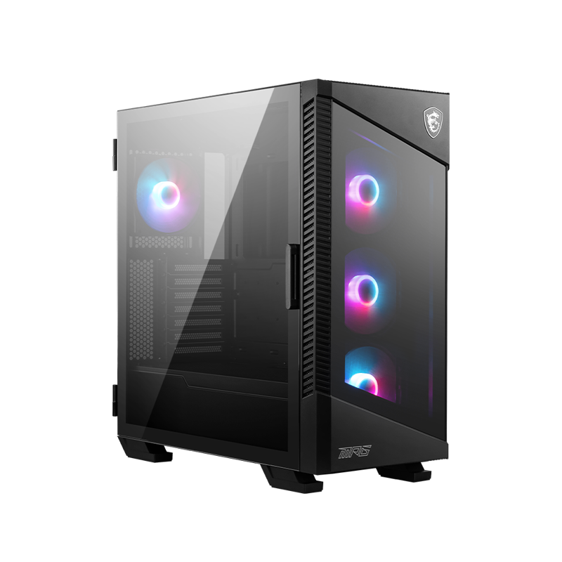 Корпус для ПК MSI MPG VELOX 100R, Midi Tower, чёрный, под ATX, mATX, Mini-ITX, подсветка ARGB