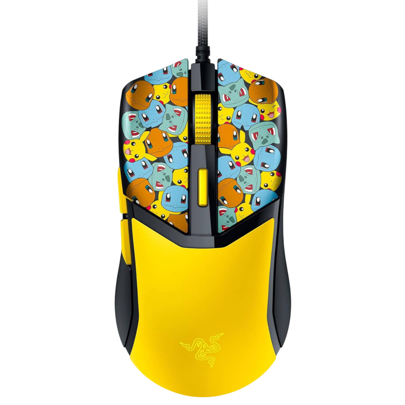 Мышь Razer Cobra - Pokemon Kanto Starters, проводное подключение, USB-A, 8500 dpi, жёлтый