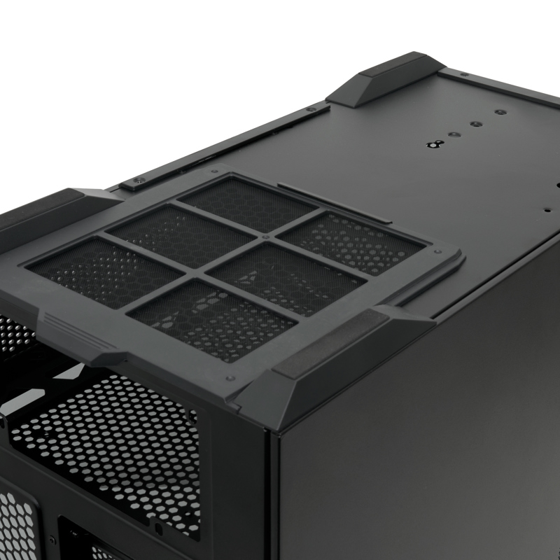 Корпус для ПК Hspd F711, Full Tower, чёрный, под ATX, mATX, mITX, материал закалённое стекло, сталь, фото 10