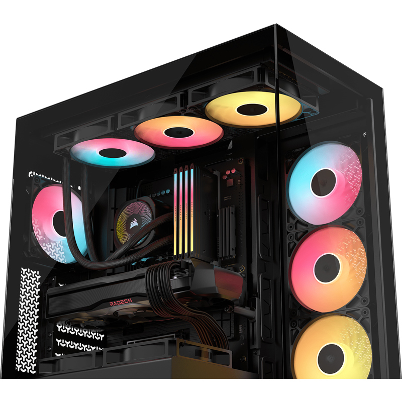 Корпус для ПК Corsair 3500X RS-R ARGB, Midi Tower, чёрный, под ATX, E-ATX, mATX, Mini-ITX, фото 4
