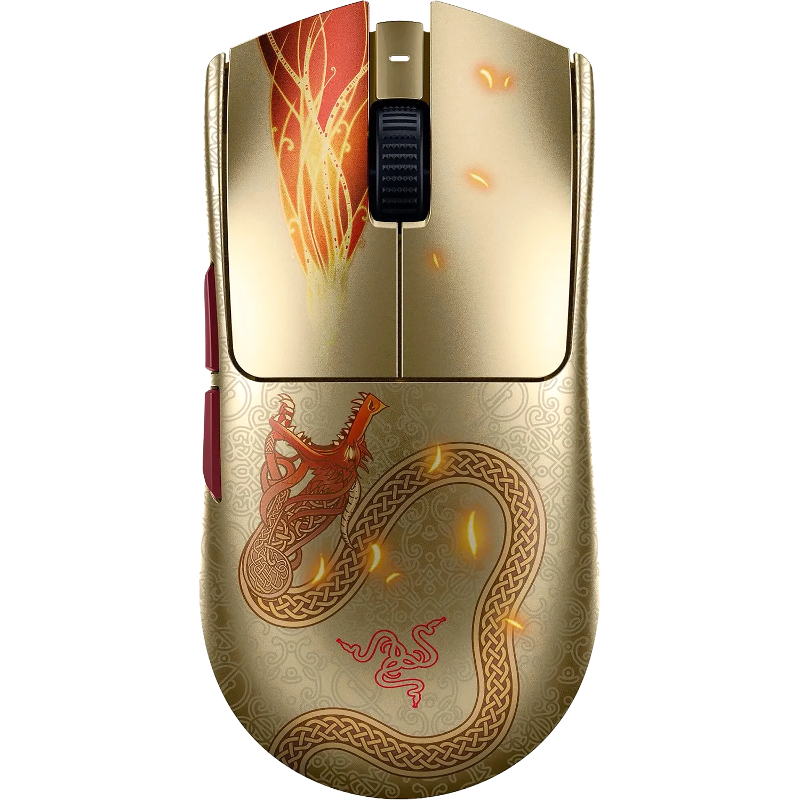 Мышь Razer Viper V3 Pro - Counter-Strike 2, USB-A, радиоканал, золотой