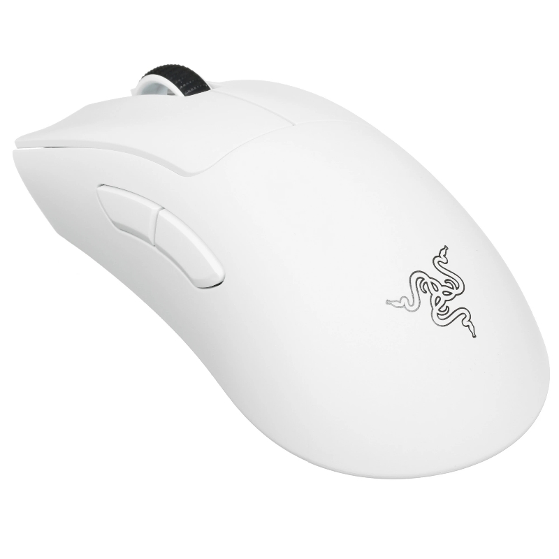 Мышь Razer DeathAdder V3 Pro, USB-A, радиоканал, 30000 dpi, белый, подсветка, фото 6