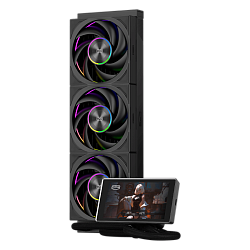 Система жидкостного охлаждения PcCooler DT360 Max ARGB Display BK, вентилятор 120 мм, шум 33.1 дБА, AM5