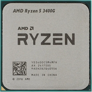 Процессор APU AM4 AMD Ryzen 5 3400G (Picasso, 4C/8T, 3.7/4.2GHz, 4MB, 65W, Radeon Vega 11) OEM