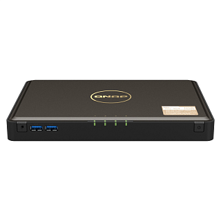 Сетевое хранилище без дисков/ SMB QNAP TBS-464-8G NAS  4-bay M.2 NVMe, Intel Celeron N5105 4-core/4-thread 2.0-2.9 GHz, 8 GB DDR4, 2 x 2.5 GbE, 2xUSB 3.2 Gen 1 port, 3xUSB 2.0 port, 2xHDMI Output