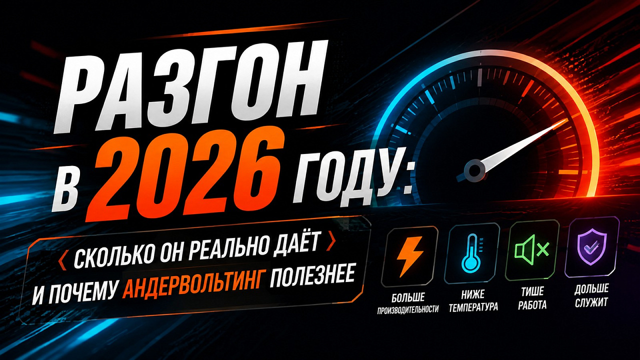 Разгон в 2026 году: сколько он реально даёт и почему андервольтинг полезнее