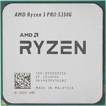Процессор AMD Ryzen 3 PRO 5350G, AM4, OEM, 4 ядра, 8 потоков, до 4.2 ГГц, AMD Radeon
