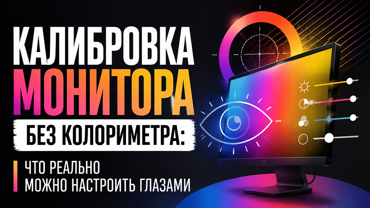 Калибровка монитора без колориметра: что реально можно настроить глазами