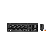 Комплект клавиатура и мышь A4Tech + USB Multimedia 3330N, радиоканал, чёрный