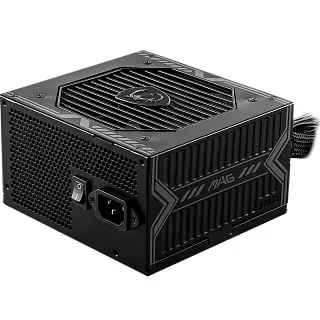 Блок питания Блок питания ПК/ Power Supply MSI MAG A650BN, 650W 80+ Bronze (ATX, 3.0, Non modular, 1x24(20+4)pin, 1xCPU 8(4+4)pin, 2xPCIe*2 8(6+2)pin, 5xSATA3, 2xMOLEX4pin, Active, 120x120mm, 150x140x86mm, APFC, black)