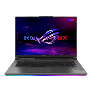 Ноутбук ASUS ROG Strix G18 G814PM-S8117 18"(1920x1200 IPS (матовый, 144Hz) )/AMD Ryzen 9 8940HX(2.4Ghz)/16384Mb/512PCISSDGb/noDVD/Ext:NVIDIA GeForce RTX 5060(8192Mb)/Cam/BT/WiFi/90WHr/war 1y/3kg/Volt Green/noOS