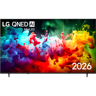 Телевизор ЖК 85'' LG/ 85", Ultra HD, Dynamic QNED Color, Direct Led, Smart TV (WebOS 26), Wi-Fi 5, DVB-T2/C/S2, MR, 60Hz Native, 2.0ch (20W), 3хHDMI, 1хUSB, 2 Pole, Black, 2026