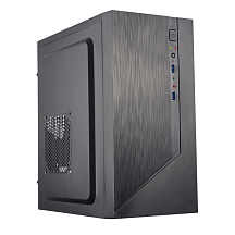 Корпус для ПК Foxline Forza mATX, Mini Tower, чёрный, под mATX, mITX, материал сталь
