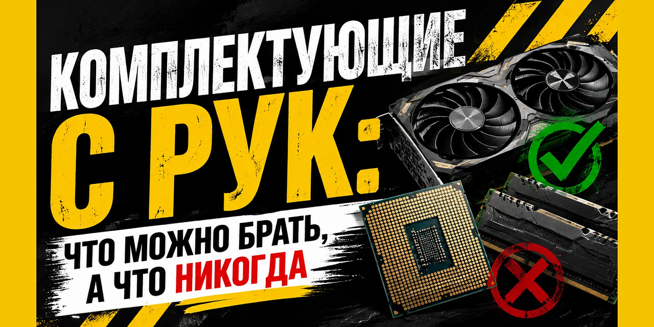 Комплектующие с рук: что можно брать, а что никогда