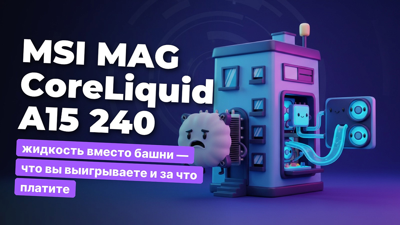 MSI MAG CoreLiquid A15 240: жидкость вместо башни — что вы выигрываете и за что платите