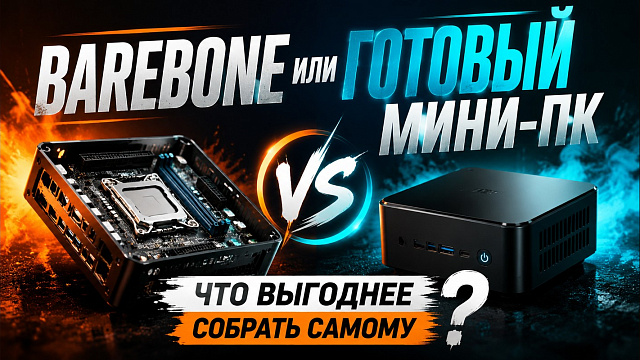 Barebone или готовый мини-ПК: что выгоднее собрать самому